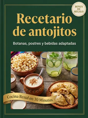 Portada del bonus Recetario de antojitos