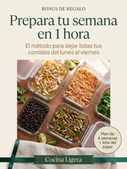 Portada del bonus Prepara tu semana en 1 hora