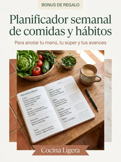 Portada del bonus Planificador semanal de comidas y hábitos