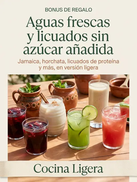 Portada del bonus Aguas frescas y licuados sin azúcar añadida