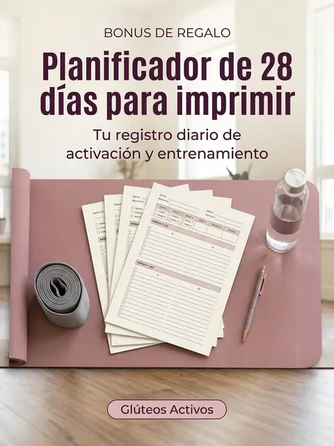 Portada del Planificador de 28 días para imprimir