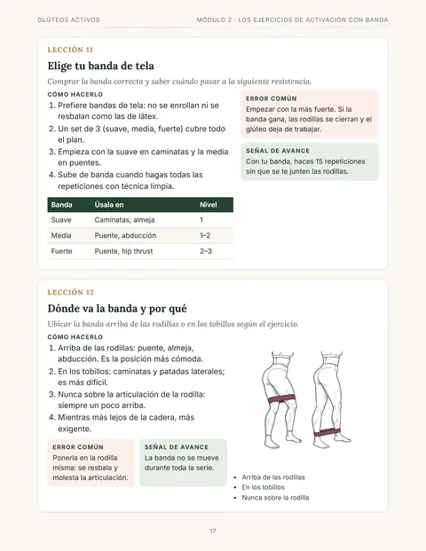 Página: elige tu banda y dónde ponerla