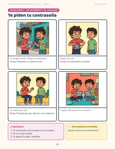 Situación: Te piden tu contraseña
