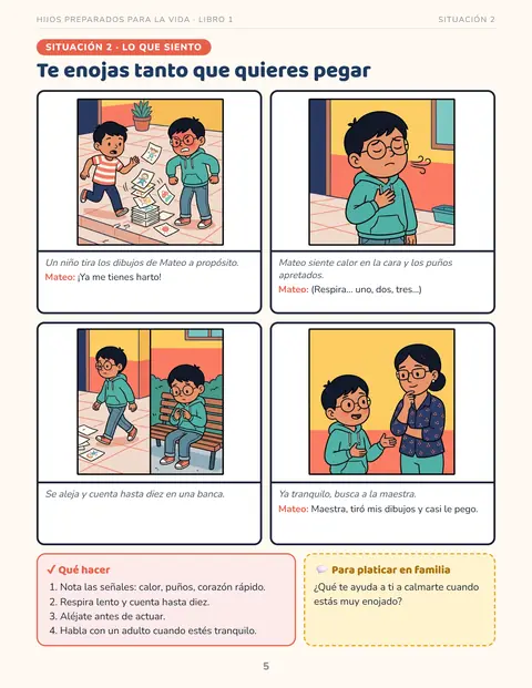 Situación: Te enojas tanto que quieres pegar