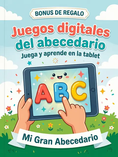 Portada del bonus Juegos digitales del abecedario