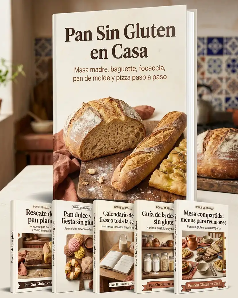 Los seis libros: Pan Sin Gluten en Casa y sus 5 bonus