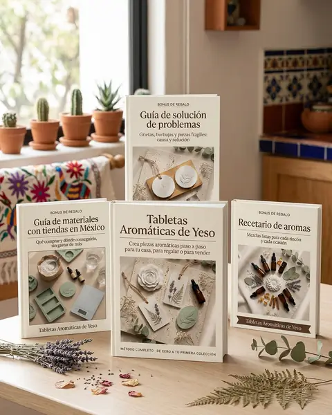 El libro Tabletas Aromáticas de Yeso con sus 3 bonus